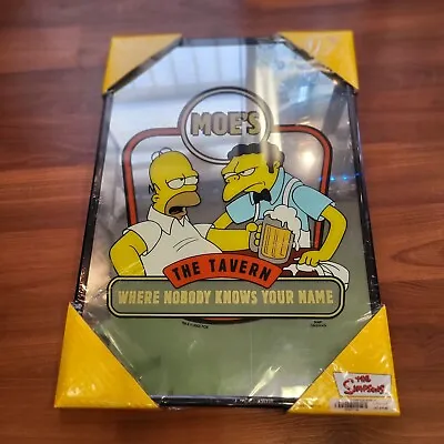 The Simpsons Moe's Tavern  Where Nobody Knows Your Name  Bar Mirror BRAND NEW • $44.15