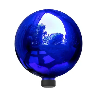 Gazing Globe Festive Yard Decor Dia Indoor/Outdoor Glass Blue Durable 10 In.  • £51.72