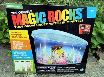 New Magic Rocks Treasure Chest The Original Crystal Growing Under Water 10+ Yrs • $14.99