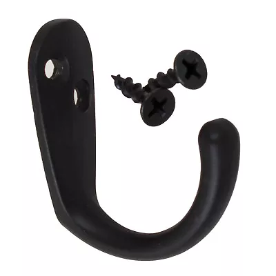 GlideRite Small Single Coat Robe Wall Hook Matte Black - 7005-MB-1 • $3.59