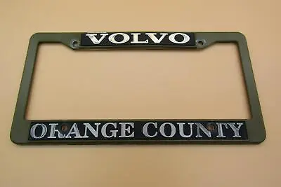 1970's-1990's Volvo Orange County CA Vintage Original License Plate Frame • $34.99