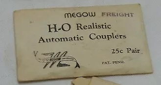 Megow HO Scale Realistic Automatic Couplers Passenger • $1.99