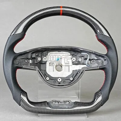 Carbon Fiber Perforated Steering Wheel For Mercedes-Benz W205 AMG GLS CLA GLE • $449.99