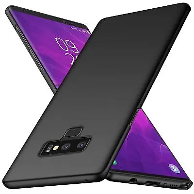 For Samsung Galaxy Note 9 Case Ultra Slim Hard Back Cover - Matte Black • £3.75