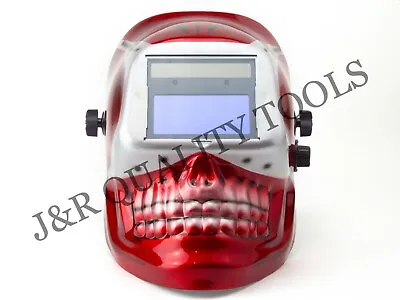 Skull Mig Tig Arc Auto Dark Darkening Mig Welding Solar Helmet Hood Welders Mask • $49.95