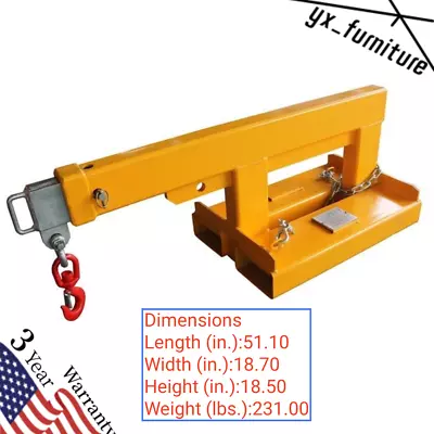 5500lb Landy Forklift Mobile Crane Short  Lifting Hoist Jib Boom Attachments • $999