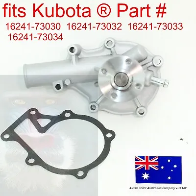 Fits Kubota Water Pump F2100 F2400 F2560 F3680 FZ2100 FZ2400 BX660 U25S KX41-2 • $158.89