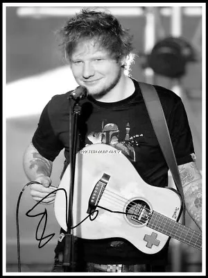 Ed Sheeran Autographed Cotton Canvas Image. Limited Edition (ES-306) • £9.59