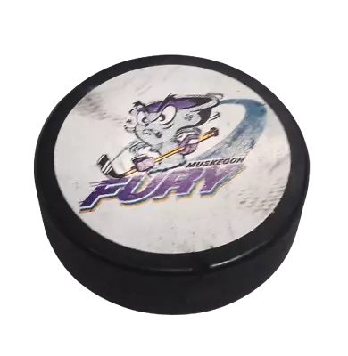 Vintage Muskegon Fury UHL Hockey Puck • $7.69