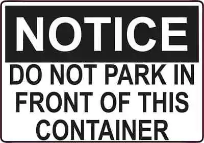 5x3.5 Do Not Park Magnet Business Vinyl Magnetic Decal Signs Container Magnets • $10.99