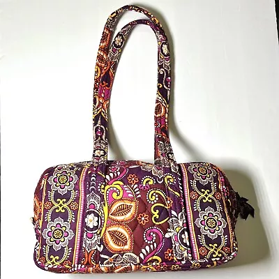 Vera Bradley Safari Sunset Retired Handbag Shoulder Bag Purse Zipper Purple Pink • $9.99