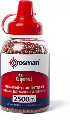 Crosman 4.5mm .177 Caliber Copper-Coated Steel BBs - 1500 Ct  2500 Ct  6000 Ct • $12.35