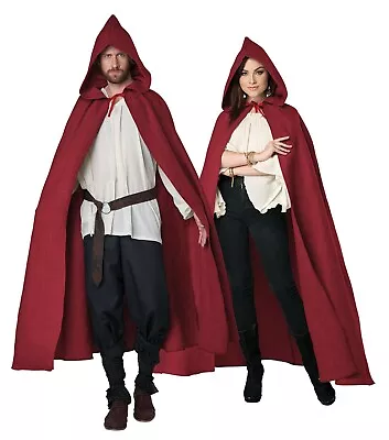 Renaissance Hooded Cloak Peasant Monk Adult Costume  • $27.88