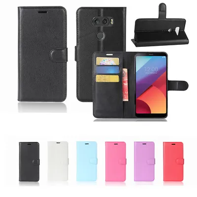 Premium Wallet Leather TPU Phone Case Cover For LG For LG V40 ThinQ OZ Seller • $8.95