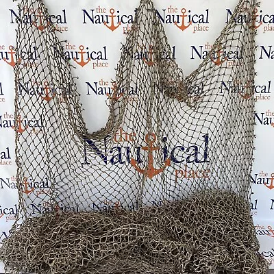 Authentic Fishing Net Old Vintage Netting Decorative Used Fish Net Nautical • $17.99