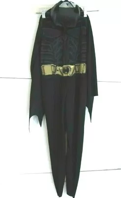 DC Comics Batman Costume Jumpsuit Boys Size Small Black Cape And Mask Not Padded • $16.34