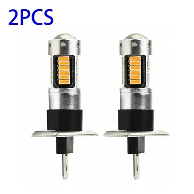 H1/LED/3000k/Yellow High Power 50W Fog Light Bulb Driving Lamp Bright Amber Kits • $13.20