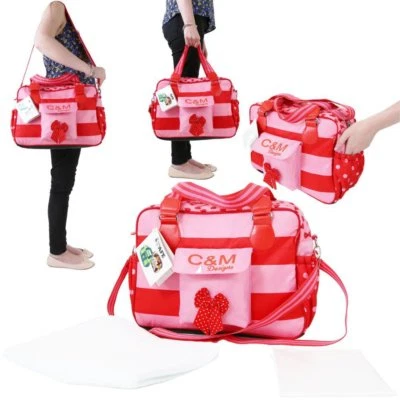 £11.95 • Buy ISafe Changing Bag Luxury Quality (New Design ) - Bow Dots