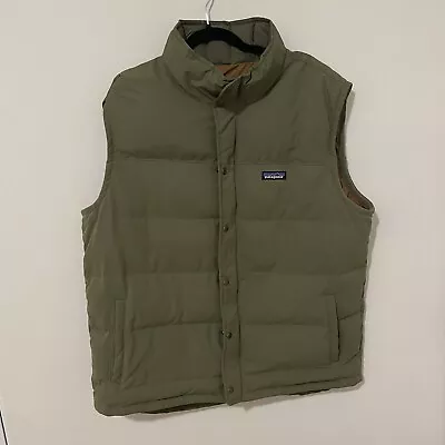 Patagonia Bivy Puffer Vest Jacket Size XL Fatigue Green • $115