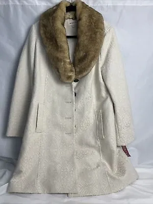 Vintage Merona Womens Coat Jacket Removeable Faux Fur Collar XL • $60