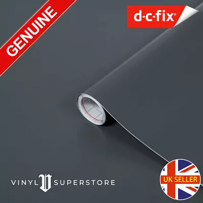 D-C FIX MATT GREY ANTHRACITE STICKY BACK PLASTIC SELF ADHESIVE VINYL FILM 67.5cm • £88.99