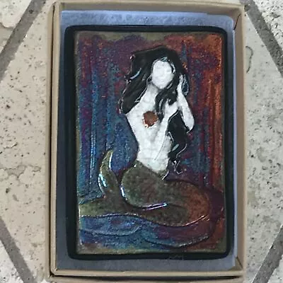 Mermaid Raku Wall Art Small (new Design) Handmade & Handsigned- NEW • $16