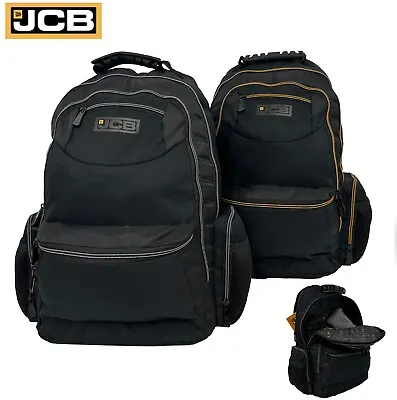 JCB Workmen’s Multi Pocket Backpack Tradesman Rucksack - Padded 900D Polyester T • £24.99