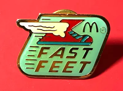 Old Rare Mcdonalds Restaurants Fast Feet Collectable Pin Badge • £4.99