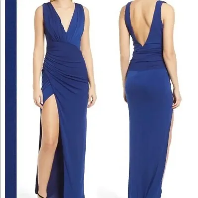 Katie May Royal Midnight Sugar Stick Sleeveless Formal Gown Size XS $245 • $89.98