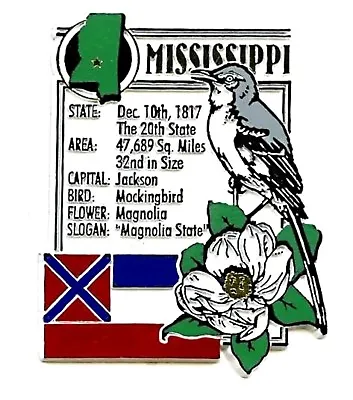 Mississippi The Magnolia State Montage Fridge Magnet • $5.99