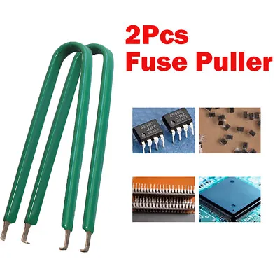 2Pcs Auto Fuse Pullers Fuse Extraction Tool Car Fuse Fetch Clip Fuse Removal Kit • $7.59