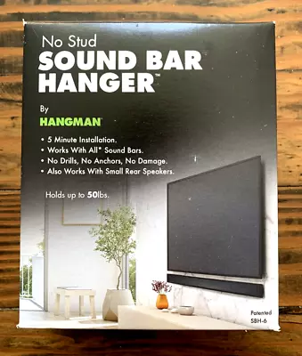 Hangman SBH-6 No Stud Home Theater Soundbar Hanger (Speaker Mount) NEW! • $20