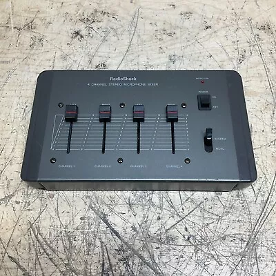 Radio Shack 4-channel Stereo Microphone Mixer - Tested And Working • $21.21