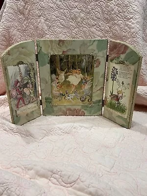 Vintage Fairy Tryptic Display Collectible Fairies Margaret Tarrant Illustration • $40