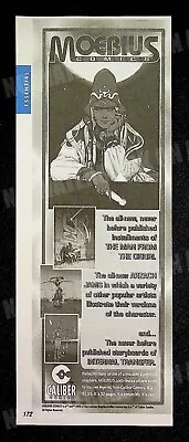 Moebius Caliber Comics 1996 Trade Print Magazine Ad Poster ADVERT • $4.99