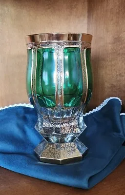 Freidrich Egermann-Moser Rare Early 1900's Hand Made Emerald Cabochons Chalice • $215