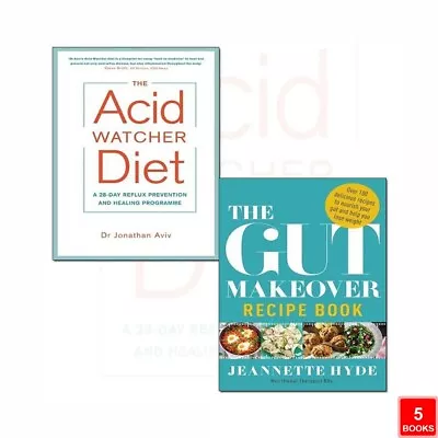 Gut Makeover Recipe Book And Acid Watcher Diet 2 Books Collection Set NEW • £16.99
