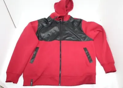 Enyce Winter Sports Jacket Mens 3XL Red Black Full Zip Hoodie Vintage Kanye West • $15.25