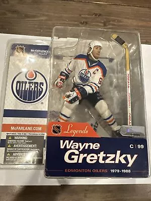 McFarlane Toys NHL Legends Series 1 Oilers 99 Wayne Gretzky 2004 White Jersey • $29.99