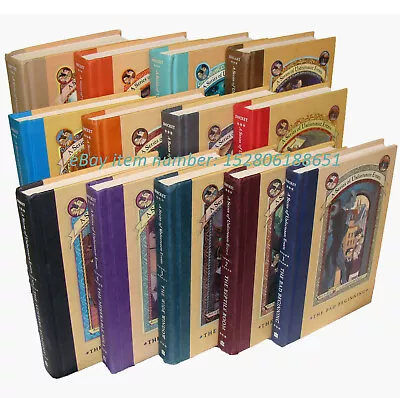 Lemony Snicket's ◆ A SERIES OF UNFORTUNATE EVENTS ◆ Full HC Set 1-13 ✚ USA MOVIE • $69.95
