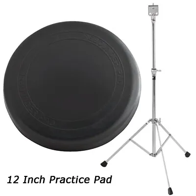 DXP 12 Inch Drum Kit Rubber Practice Pad Inc Stand • $82.95