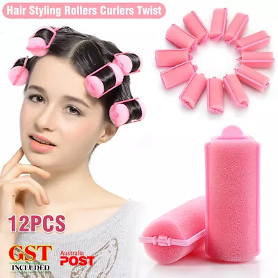 UP48Hair Styling Rollers Curlers Twist No Heat Sponge Foam Cushion HeatlessMagic • $6.19