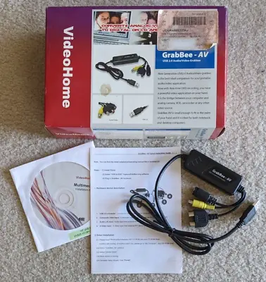 Video Home  GrabBee-AV  Audio-Video Grabber Capture Device USB-2 / VHS Composite • $11