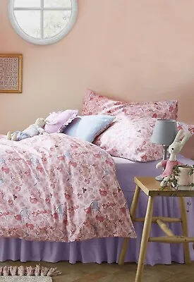 £33.99 • Buy Cath Kidston Unicorn Wave Pink Bedding Duvet Cover Set & Pillowcases 100% Cotton