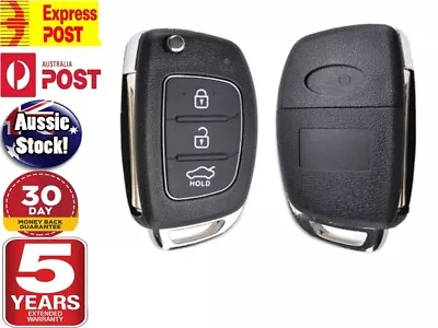 FITS Hyundai I40 I30 Ix35 Sante Fe 4 Button Flip Key Remote Shell Case OZ • $12.44