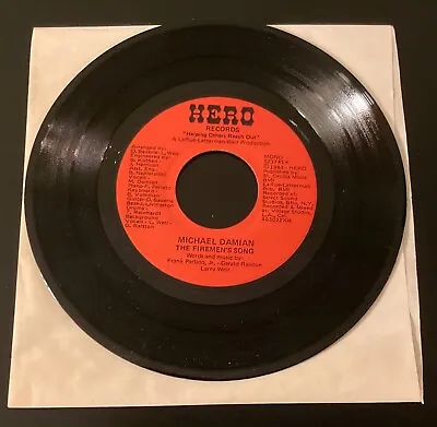 Hero Records New 45 - The Fireman's Song By Michael Damian- Buffalo Firefighters • $6.95