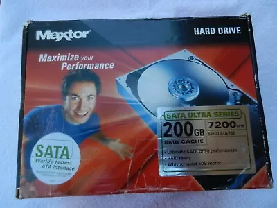 Maxtor DiamondMax 10  200GB 7200RPM 8MB Cache Hard Drive-NEW  SEALED  • $45