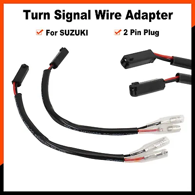 Turn Signal Wire Adapters Connector For SUZUKI GSX-S 1000 SV650 GSXR600 DRZ400S • $9.09
