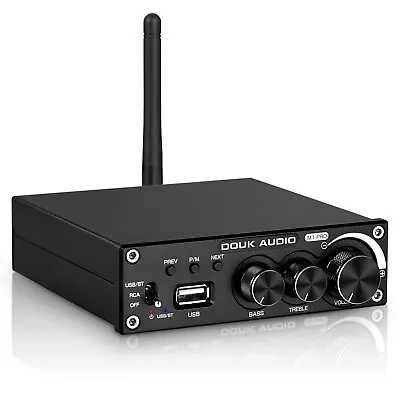 Douk Audio M1PRO 2.0 Channel Bluetooth 5.0 Power Amplifier Subwoofer Amp 320W • £69.99