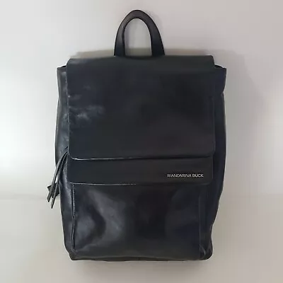 Mandarina Duck Rucksack Black Leather Backpack • $149